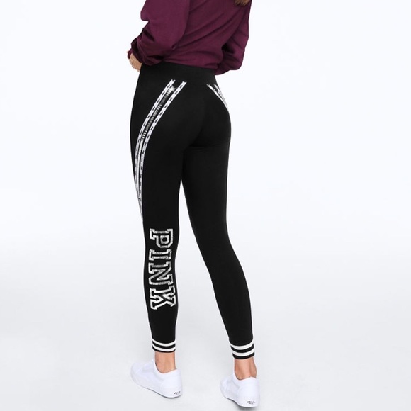 Vs Pink Bling Cotton Campus Legging 
